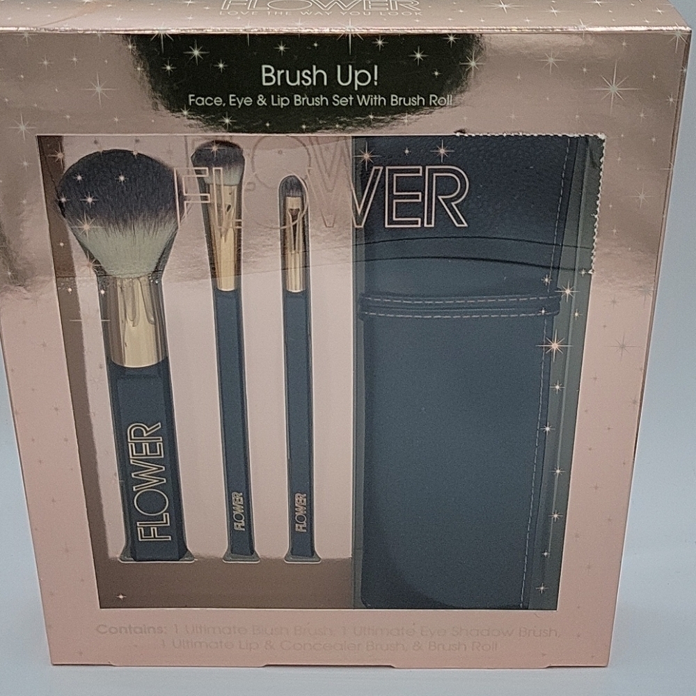 Flower Makeup Brush Up Set